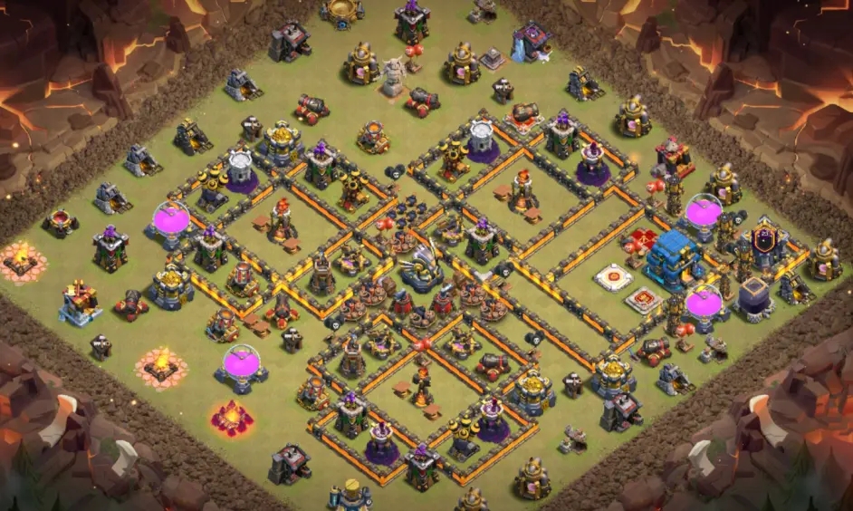 《部落冲突》12本阵型怎么摆参考链接可复制分享