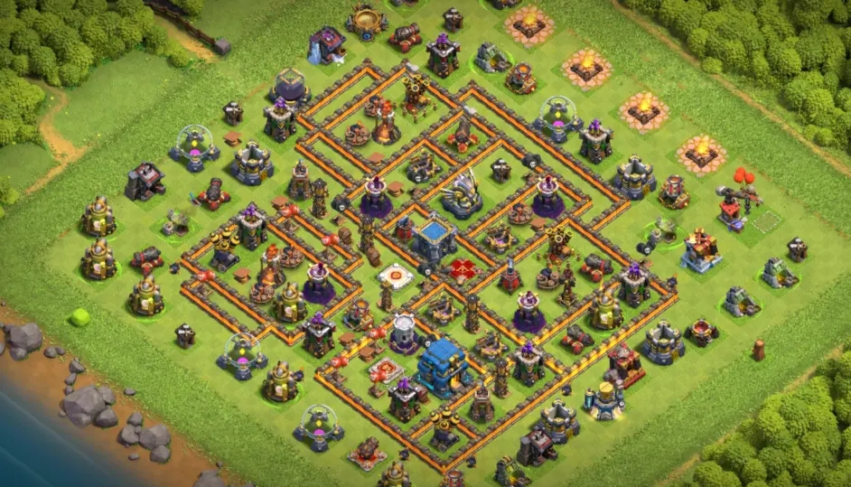 《部落冲突》12本阵型怎么摆参考链接可复制分享