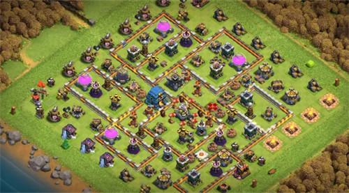 《部落冲突》12本好用的防三星阵型链接复制分享