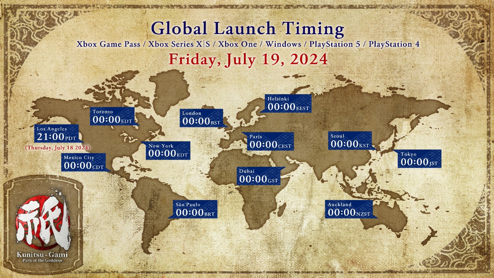 《祇:女神之道》将于19日中午12点全球解锁