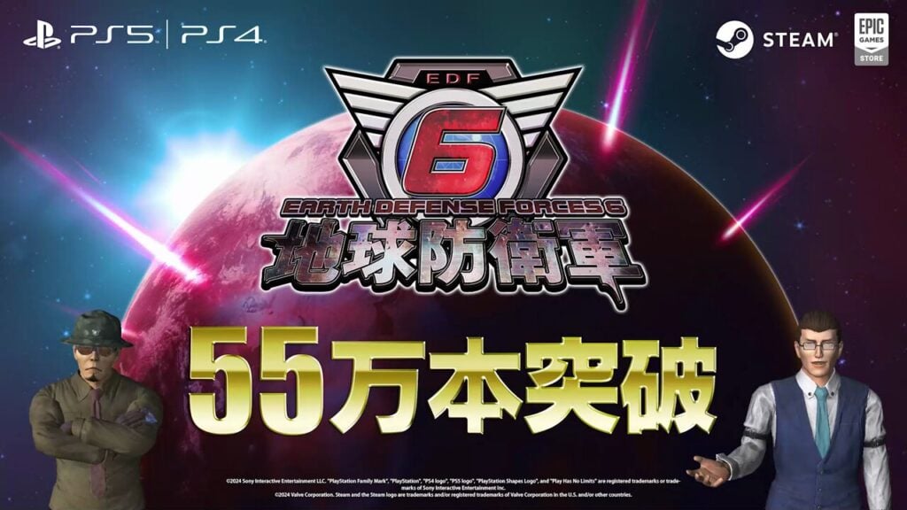 《地球防卫军6》全球热销，销售量已超55万份