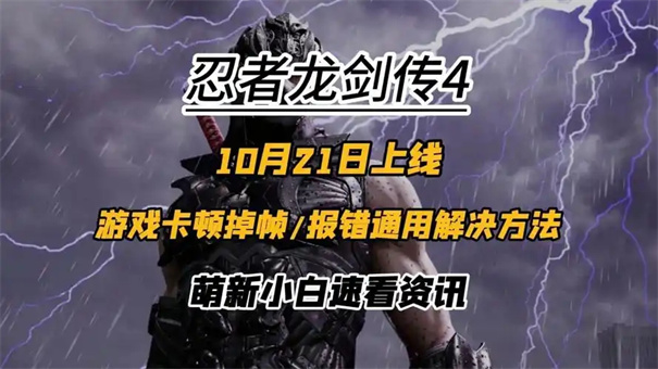 忍者龙剑传4闪退怎么解决