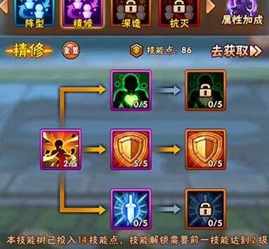 少年三国志技能树怎么获得