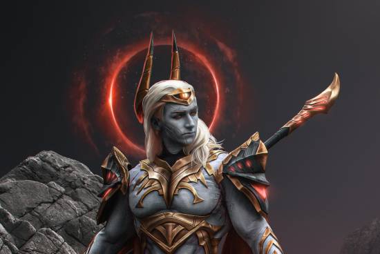 《LOL》新英雄亚恒COS：冷峻暗裔！