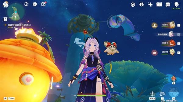 《原神》5.8版本悠悠度假村火神瞳位置分布