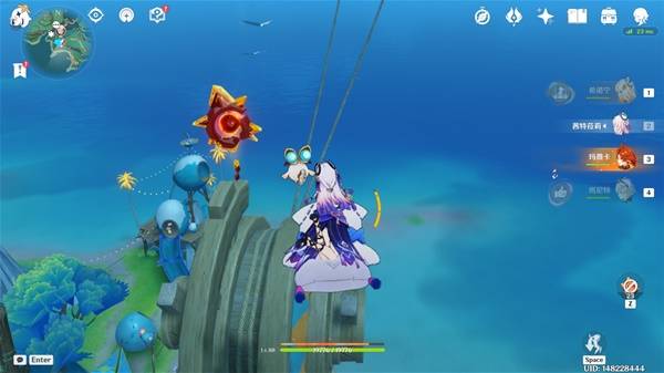 《原神》5.8版本悠悠度假村火神瞳位置分布